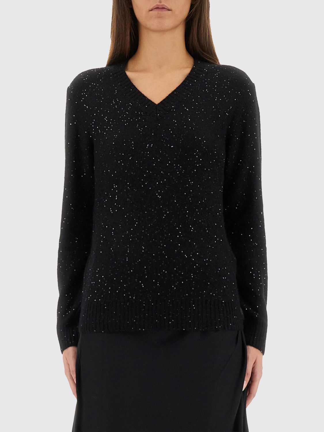 Fabiana Filippi Sequined Shirt In Black