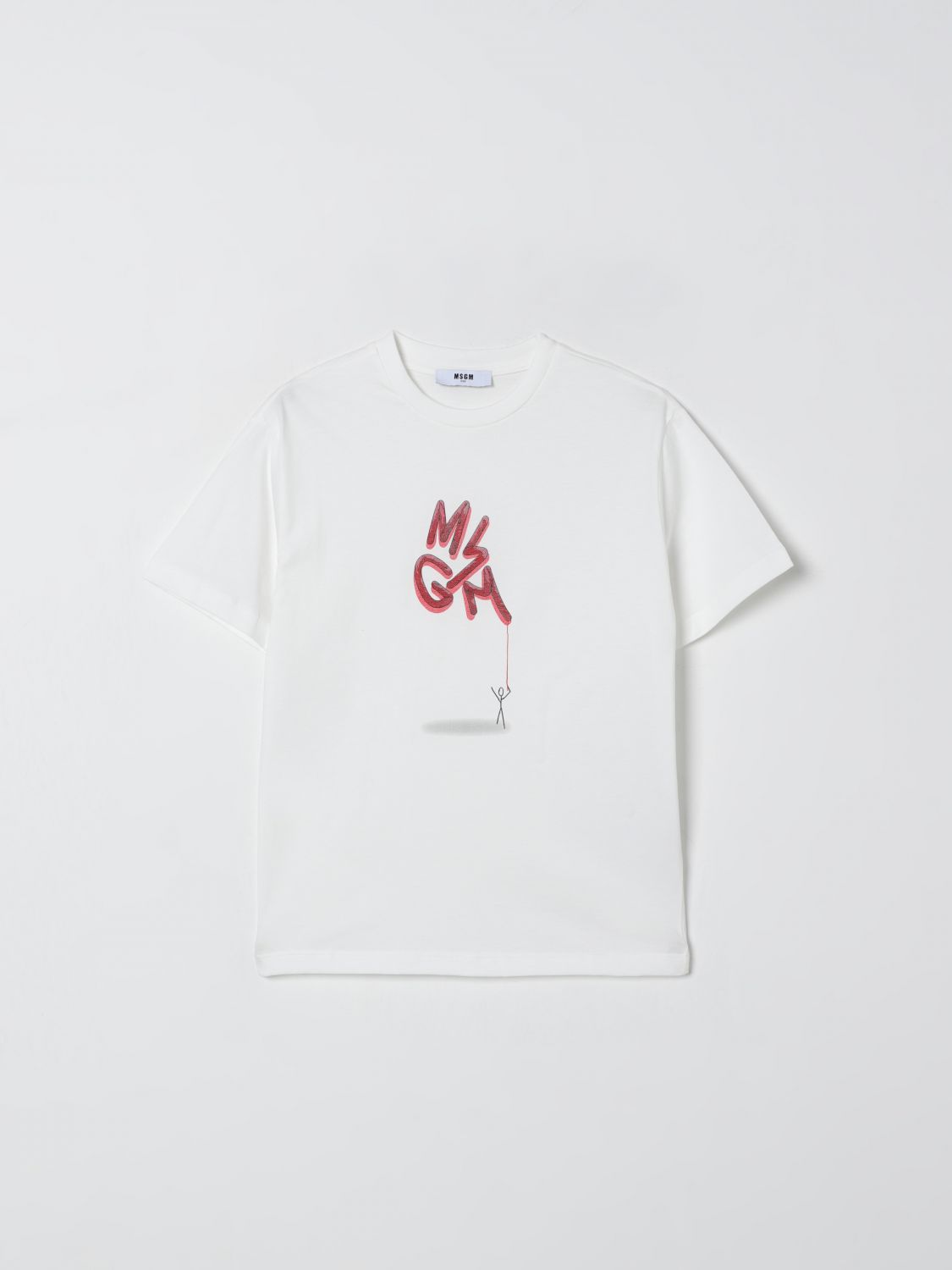 Msgm T-shirt  Kids Kids Color Beige In White