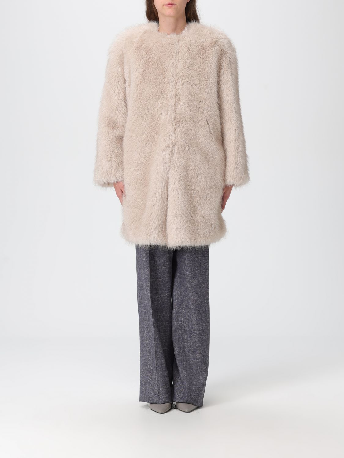 Max Mara Jacket  Woman Color Beige In Brown