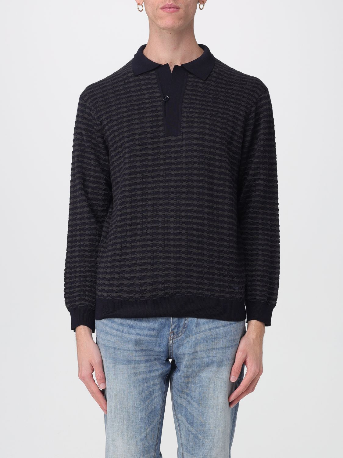 Polo Shirt EMPORIO ARMANI Men color Blue