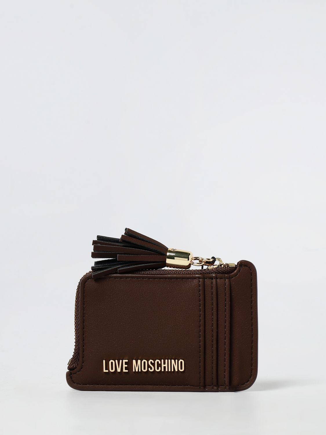 Love Moschino Clutch Woman Color Brown In Brown