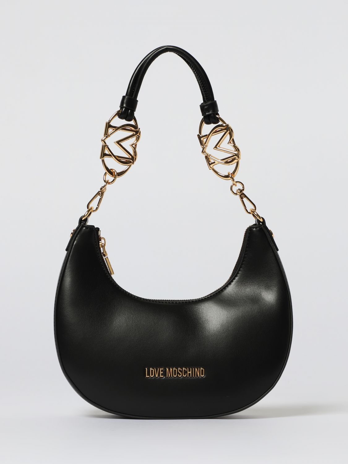 Love Moschino Jewel Hobo Bag In Black