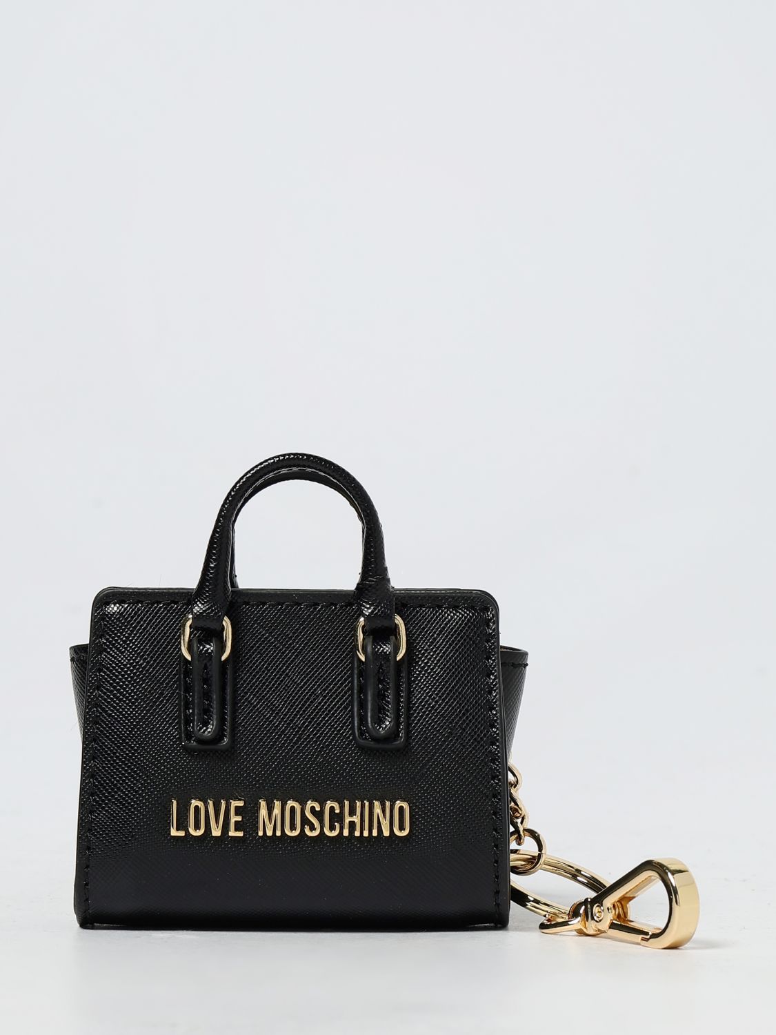 Love Moschino Key Chain Woman Color Black In Black