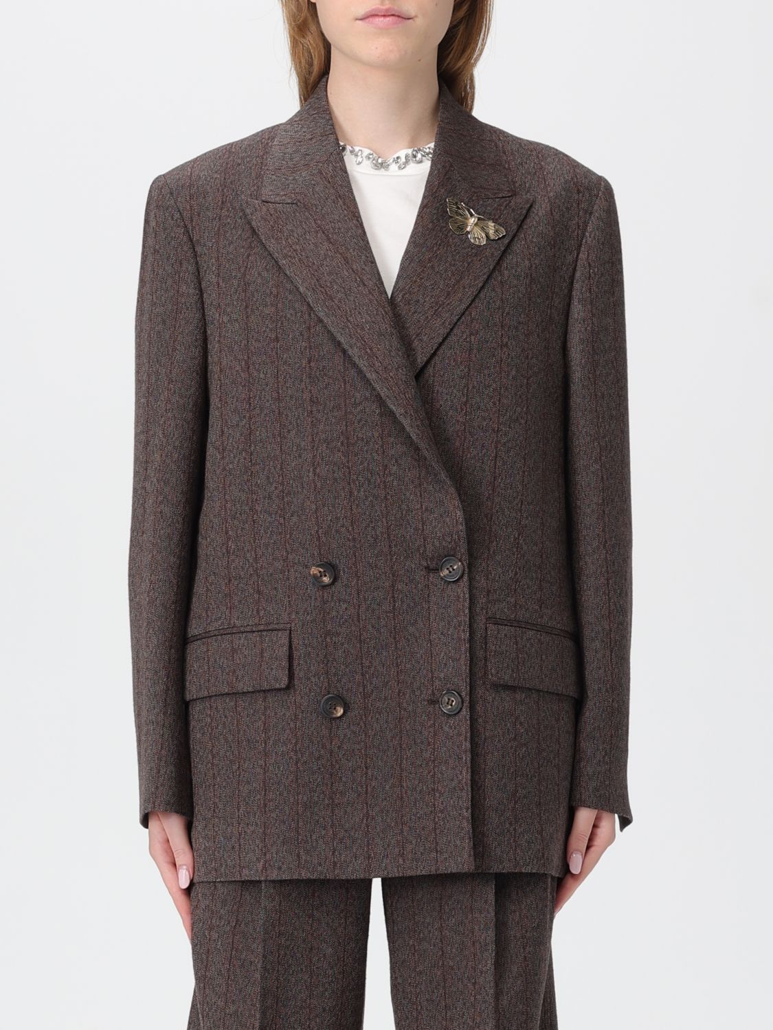 Golden Goose Jacket  Woman Color Brown In Brown