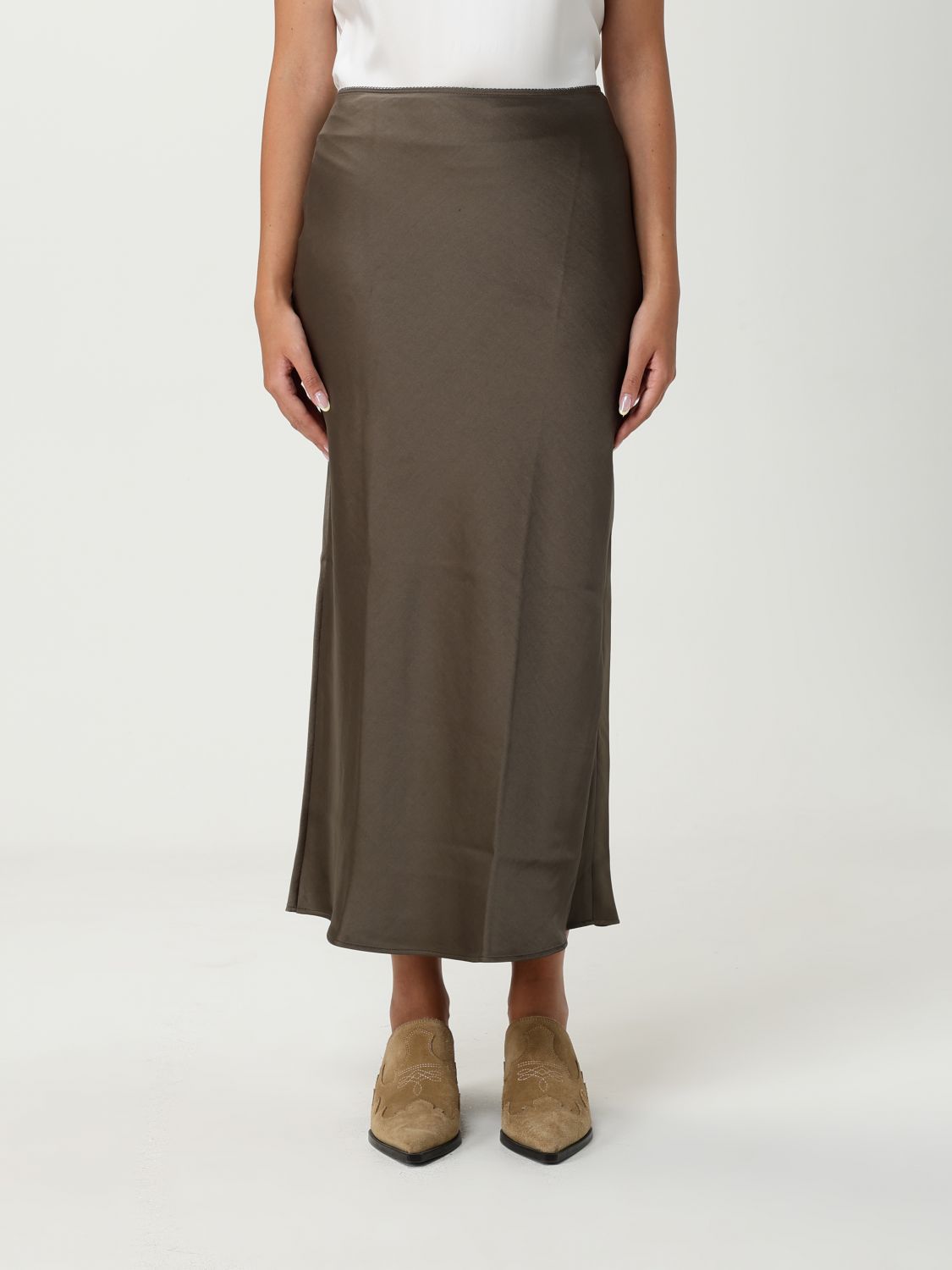 Samsoe & Samsoe Skirt Samsoe Samsoe Woman Color Grey In Gray