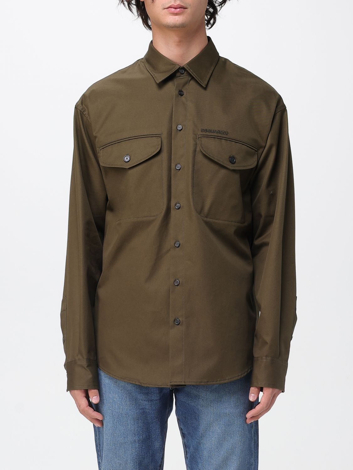 Shirt DSQUARED2 Men color Green