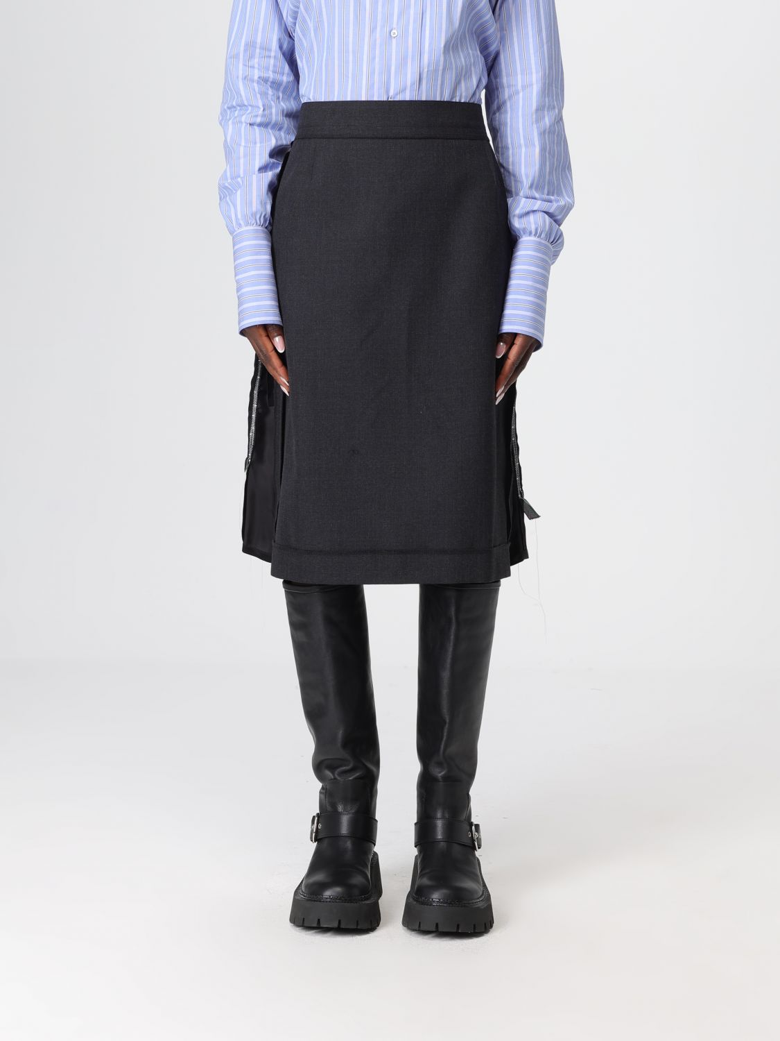 Maison Margiela Skirt  Woman Color Grey In Black