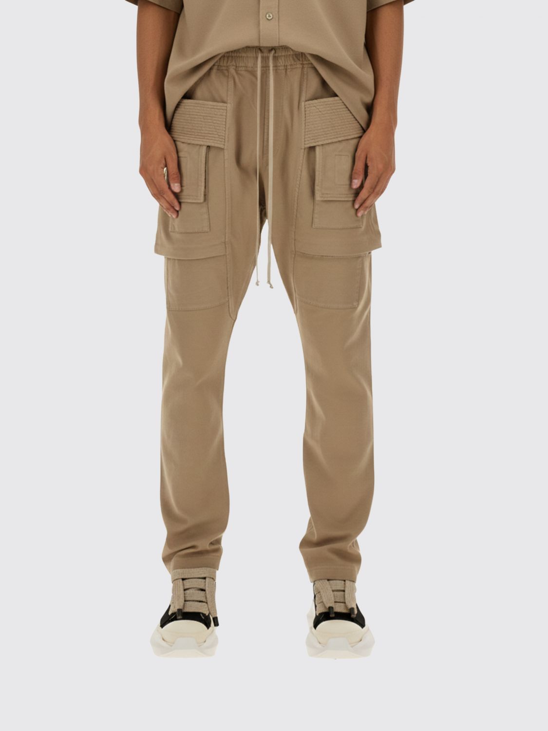 Rick Owens Drkshdw Creatch Cargo Pants In Neutral