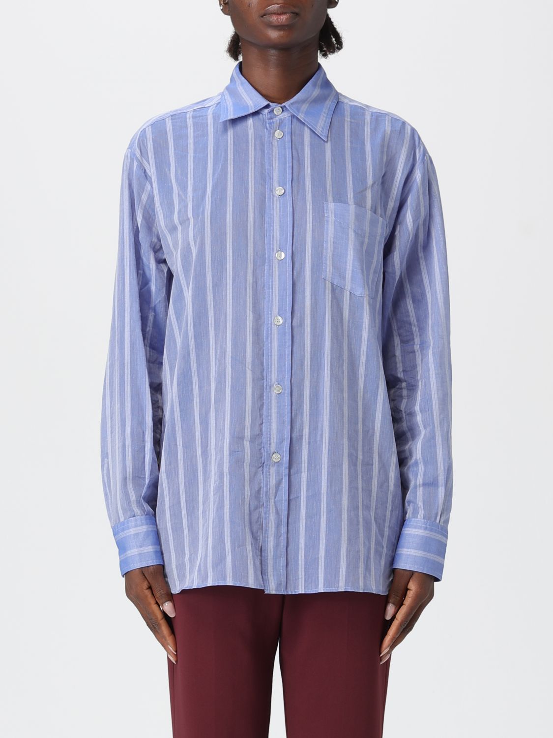 Etro Shirt Woman Color Sky Blue In Blue