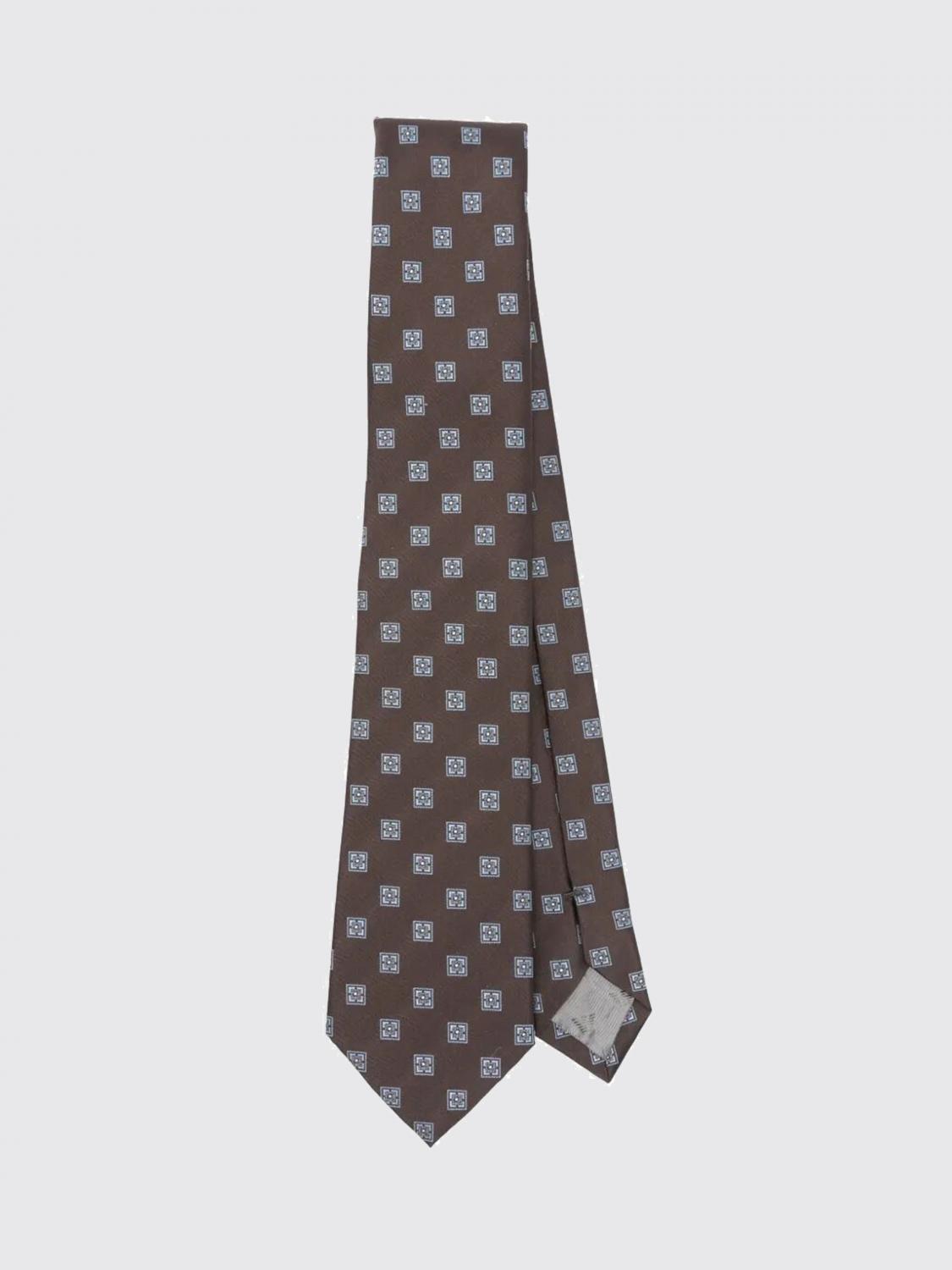Tie EMPORIO ARMANI Men color Brown