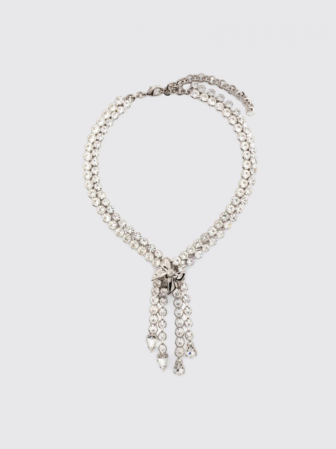 ALESSANDRA RICH Crystal fringed necklace