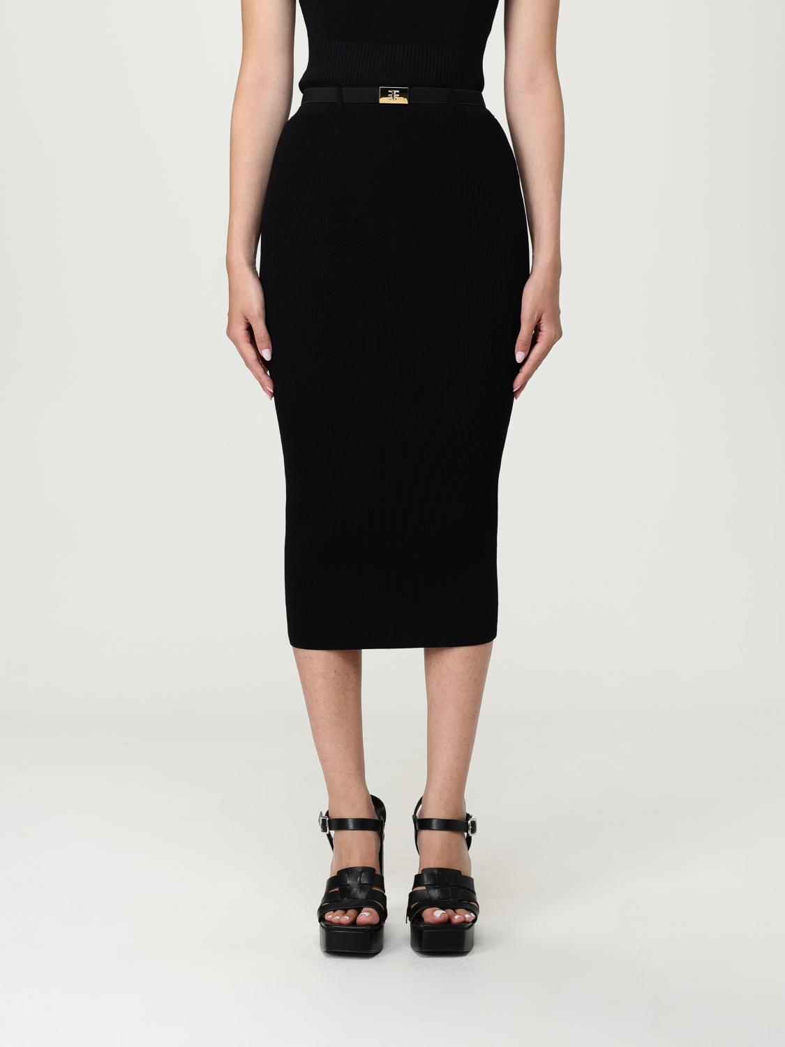 ELISABETTA FRANCHI Rock Damen Farbe Schwarz