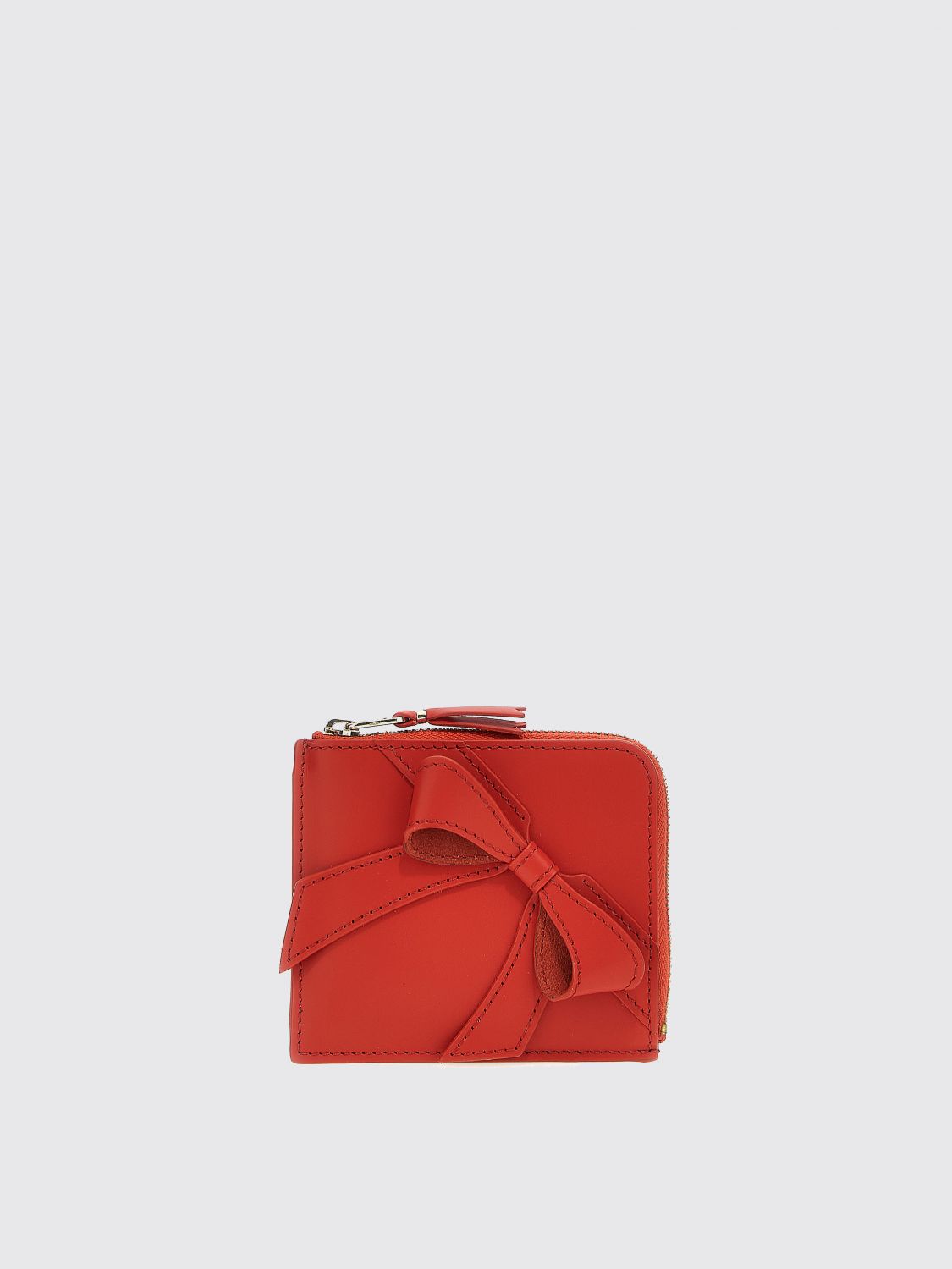 Comme Des Garçons Big Bow Wallet In Red