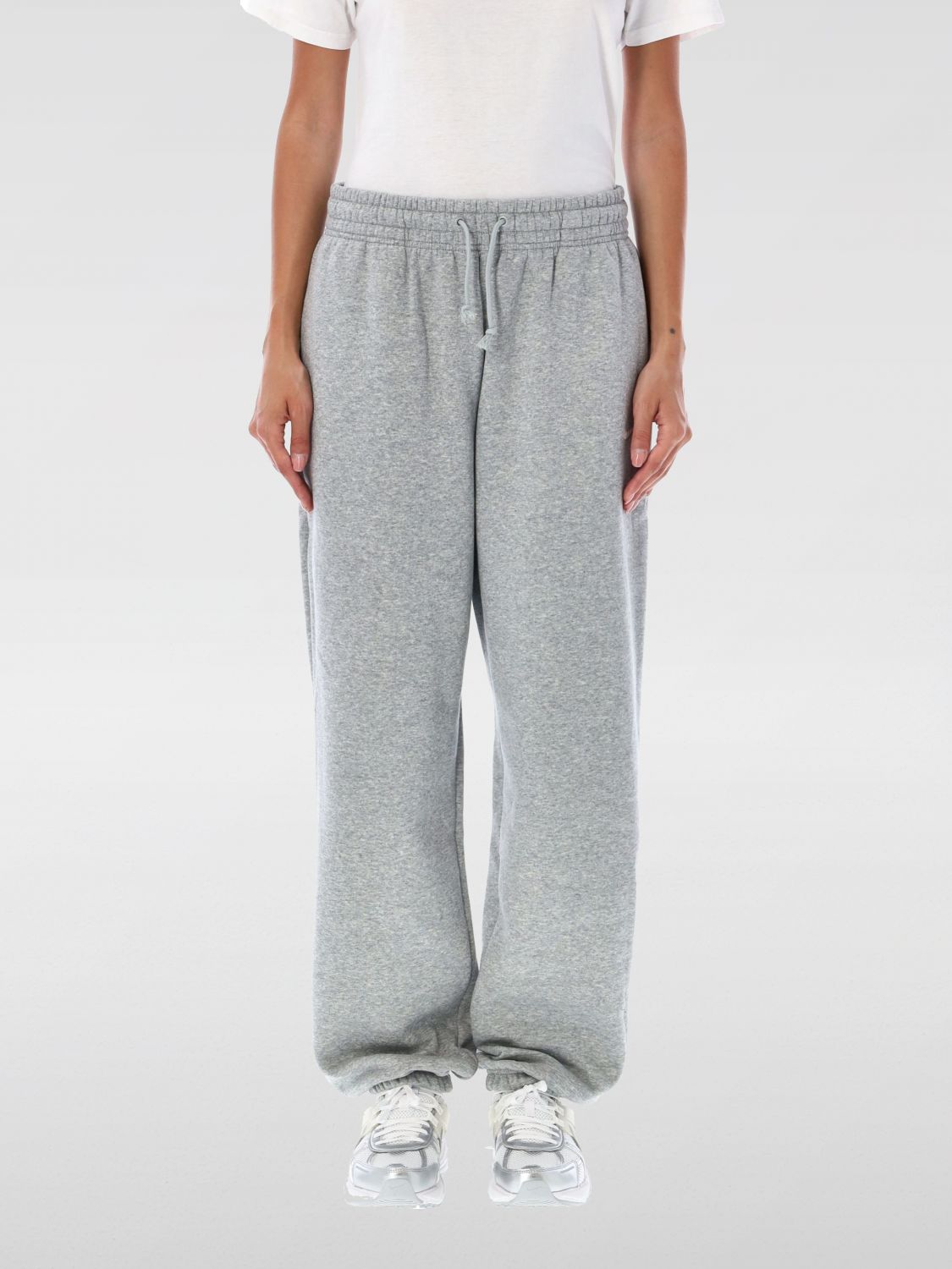 Nike High Waist Relaxed Fit Jogging Trousers In Gray