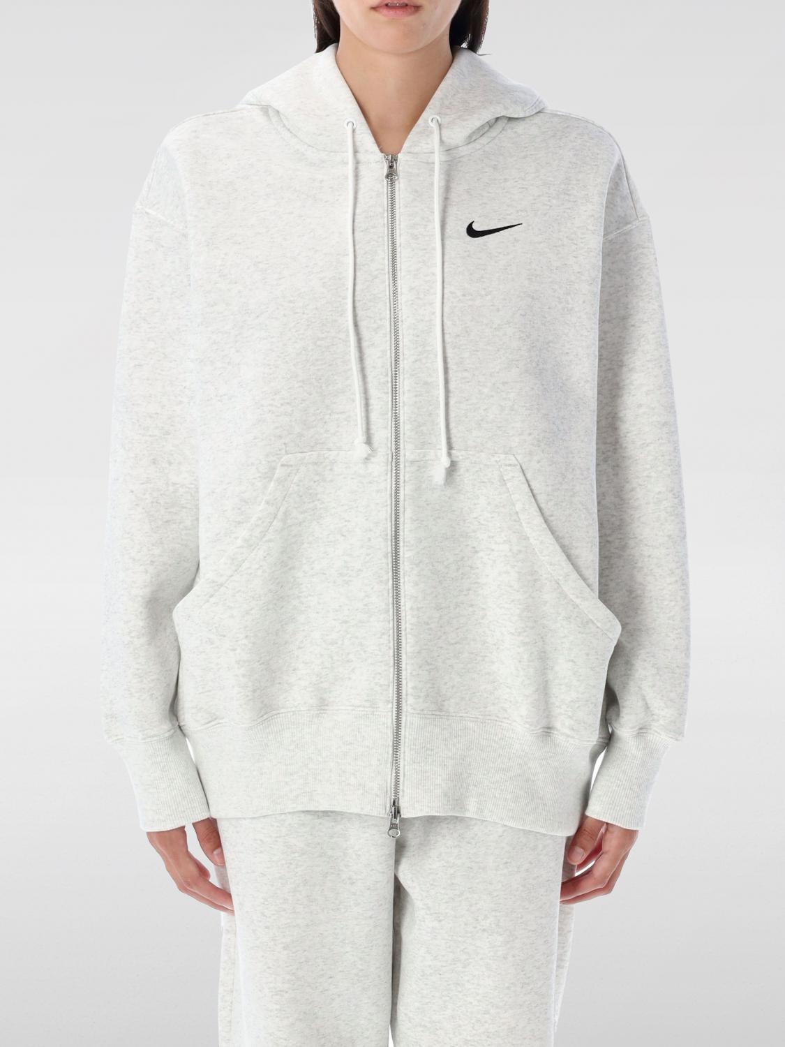 Nike Full Zip Hoodie Os In Gray