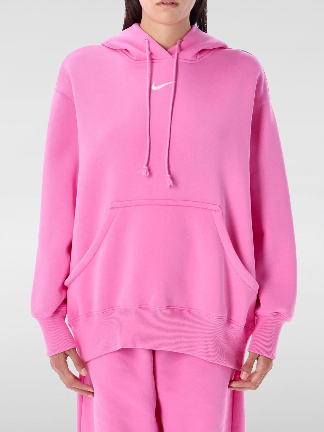 Nike Sportswear Plus Size Phoenix Fleece Oversized Pullover Hoodie In Pink