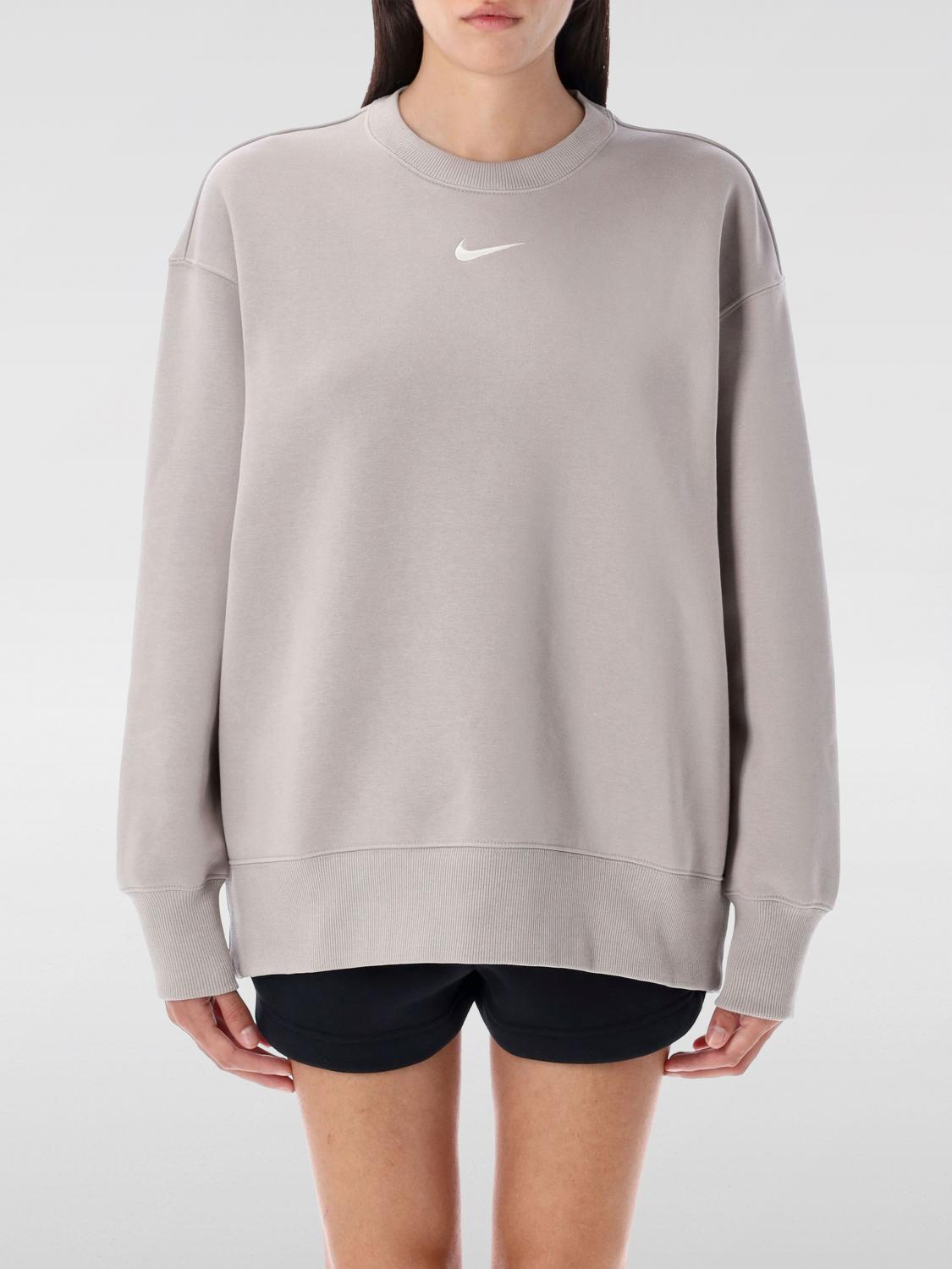 Nike Crewneck Phoenix Fleece In Gray