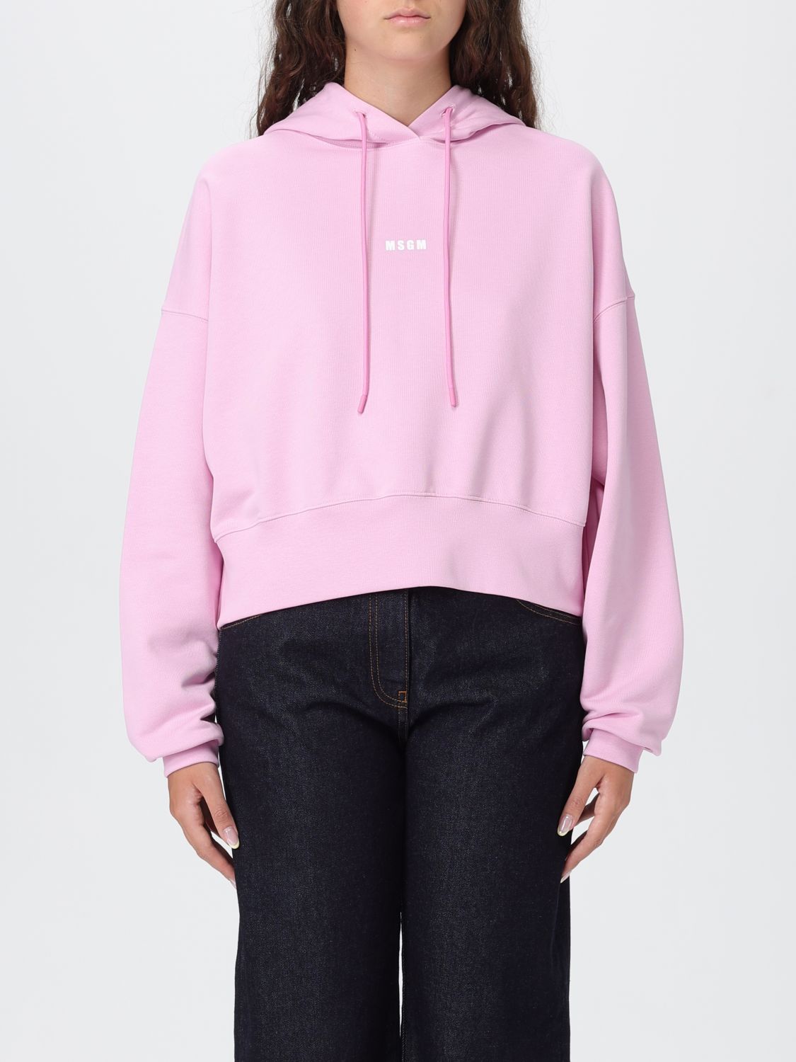 Msgm Sweatshirt Woman Color Pink In Pink