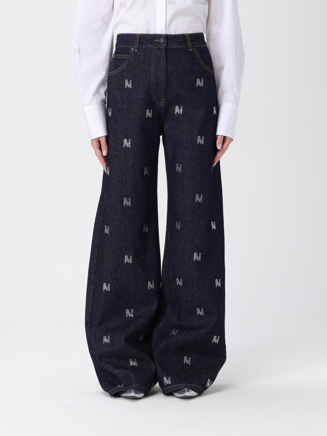 Msgm Woman Jeans Blue Size 8 Cotton In Blue