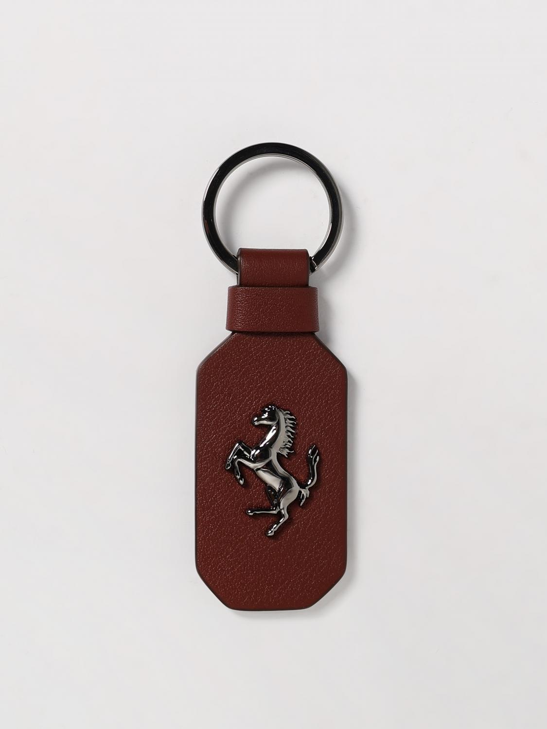 Ferrari Keyring  Men Color Brown In Brown