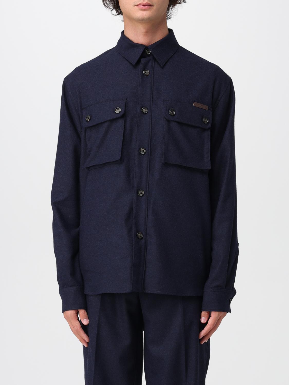 Paolo Pecora Shirt  Men Color Gnawed Blue In Blue