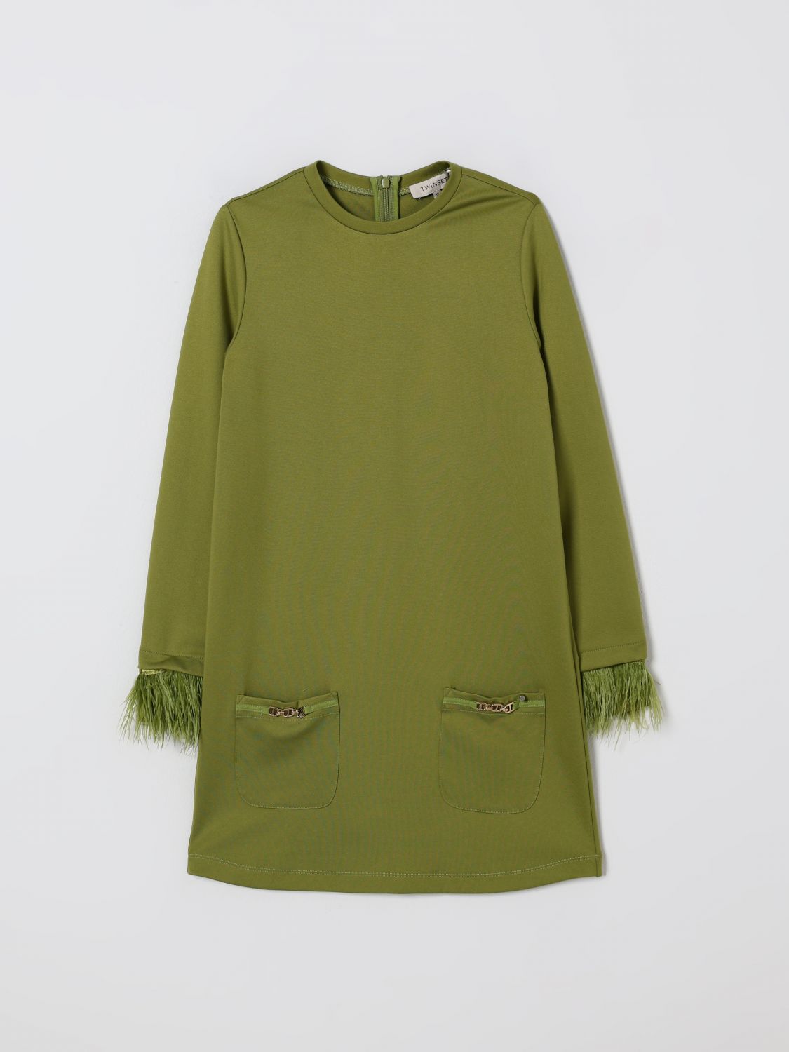 Twinset Dress  Kids Color Green In Green