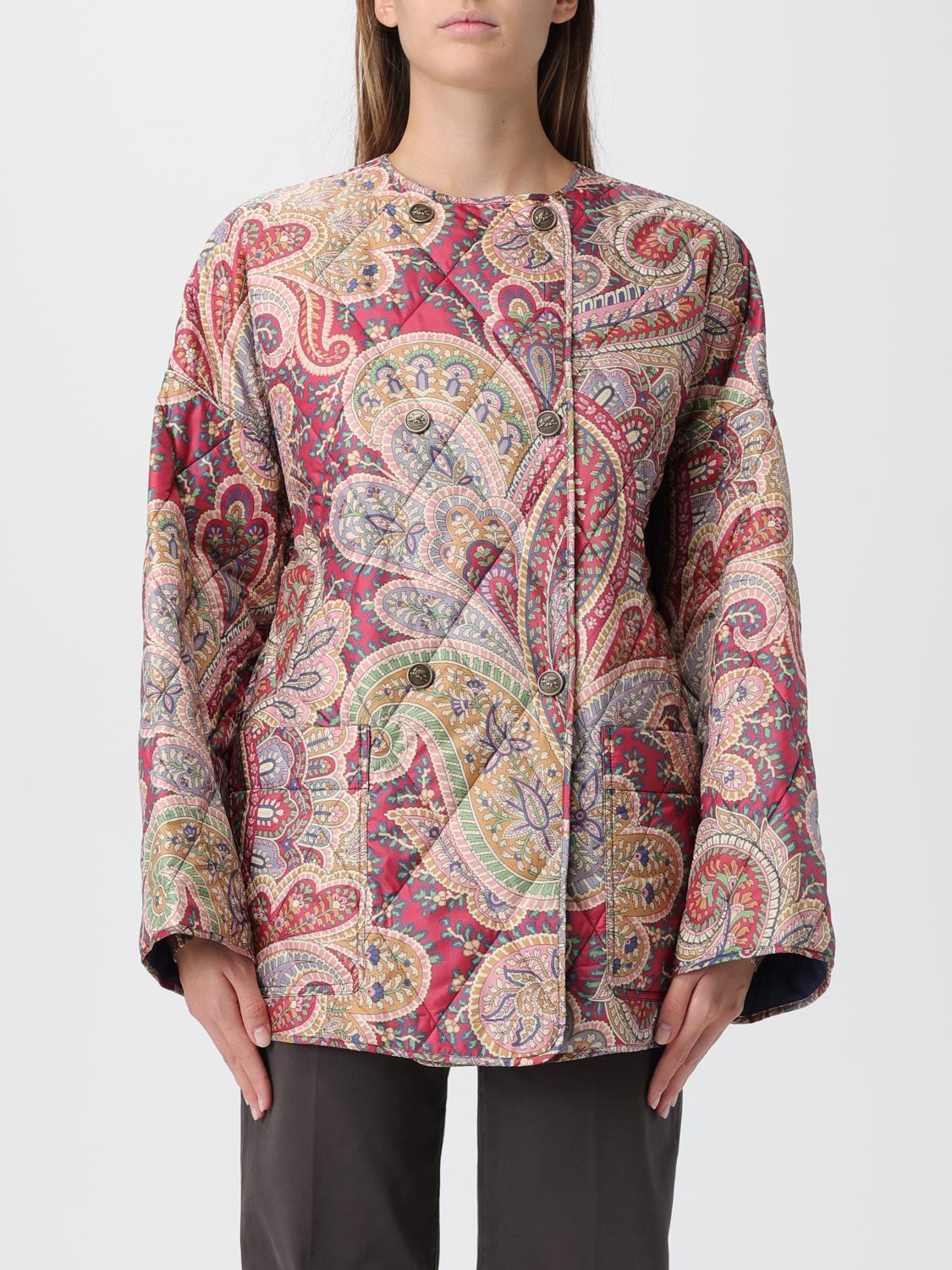 Etro Coat Woman Color Multicolor In Multi