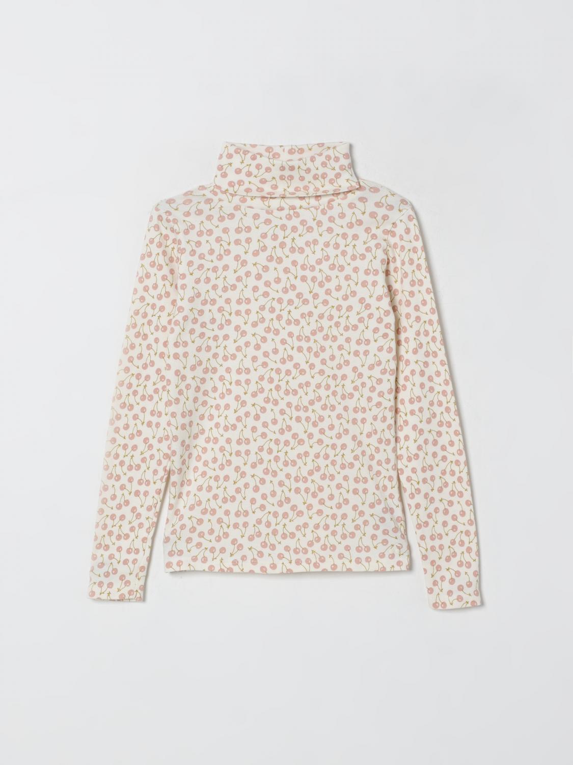 Bonpoint Organic Cotton Cherry Rollneck Sweater In Neutral