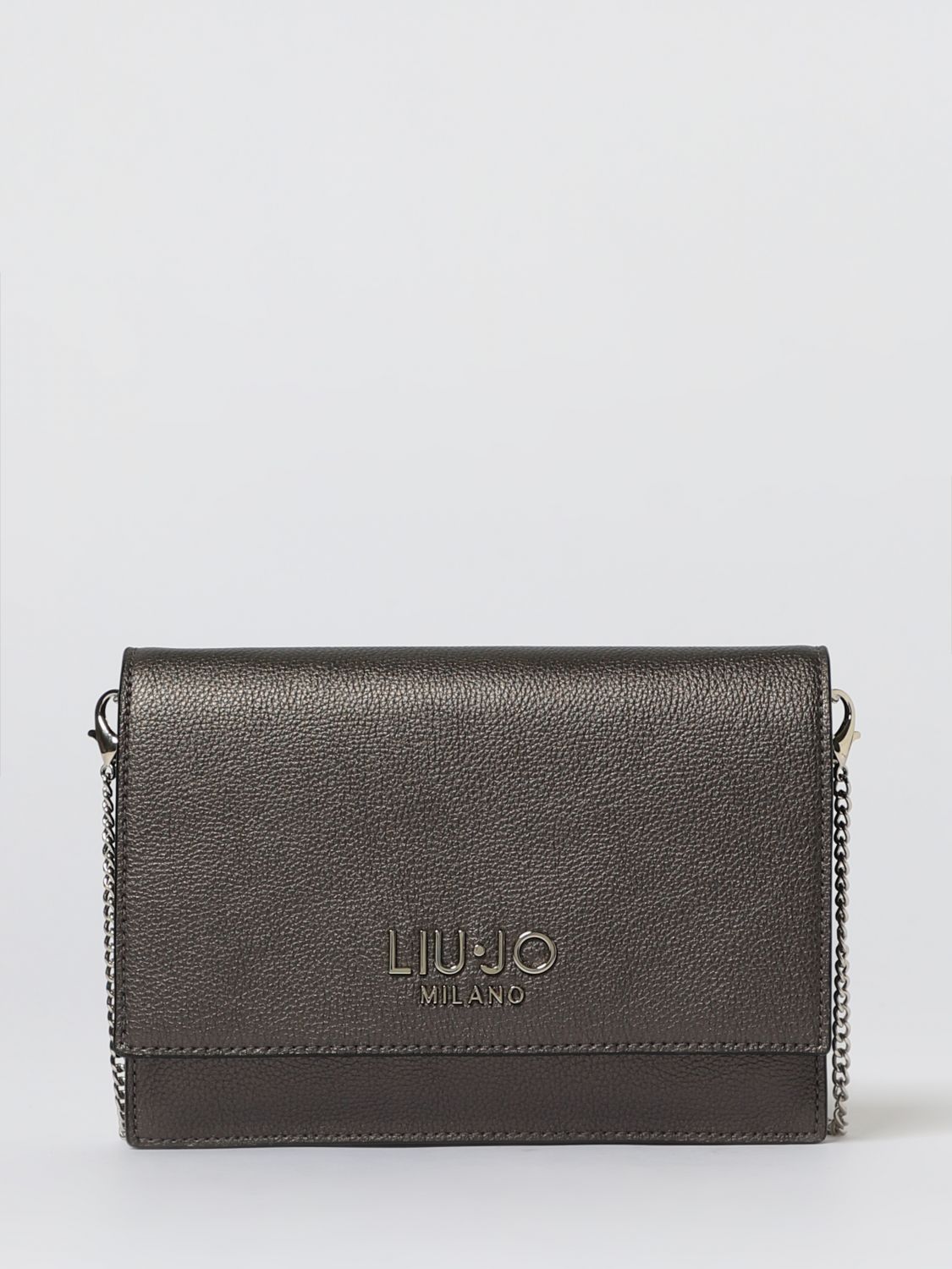 Liu •jo Shoulder Bag Liu Jo Woman Color Charcoal In Gray