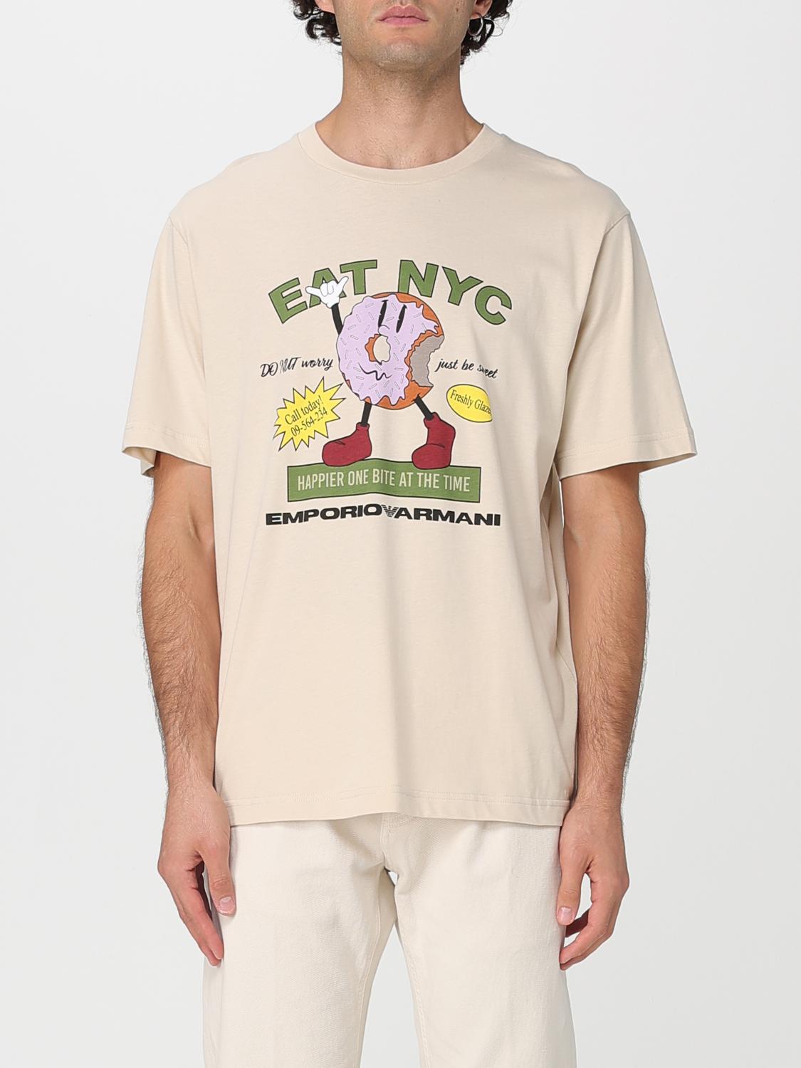 T-Shirt EMPORIO ARMANI Men color Beige T-Shirt EMPORIO ARMANI Men color Beige
