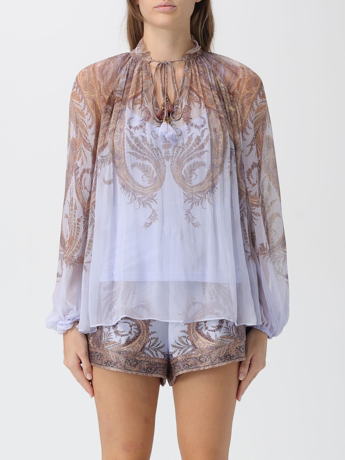 Zimmermann Shirt  Woman Color Lilac In Purple