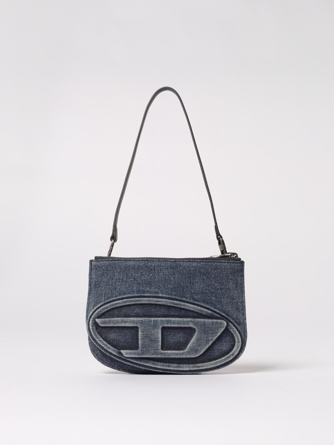 Diesel Shoulder Bag Woman Color Denim In Blue