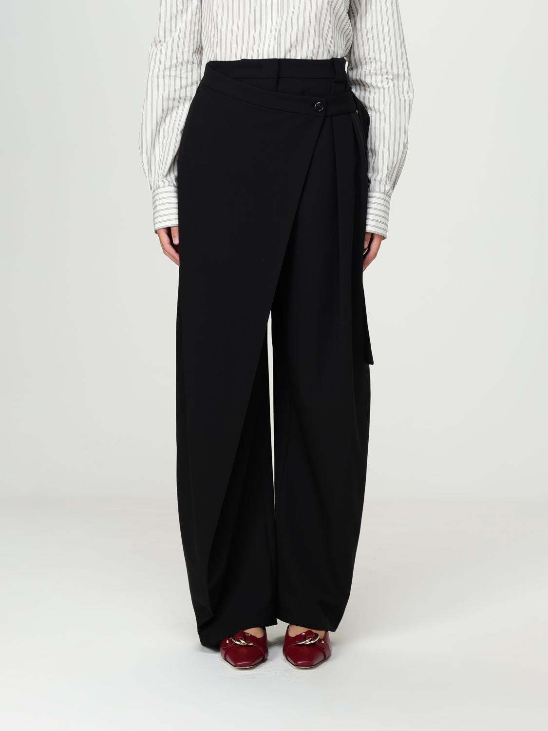 Pinko Pants Woman Color Black In Black