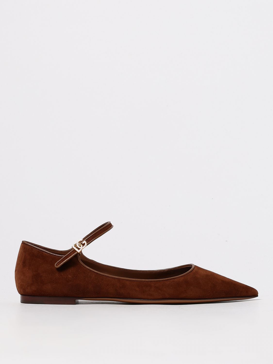 Dolce & Gabbana Ballet Flats  Woman Color Brown In Brown