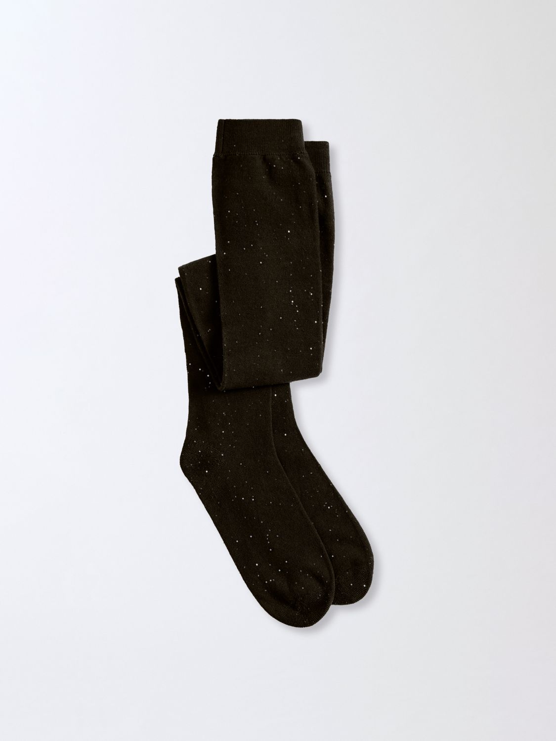 Fabiana Filippi Wool Socks With Sequins In Black