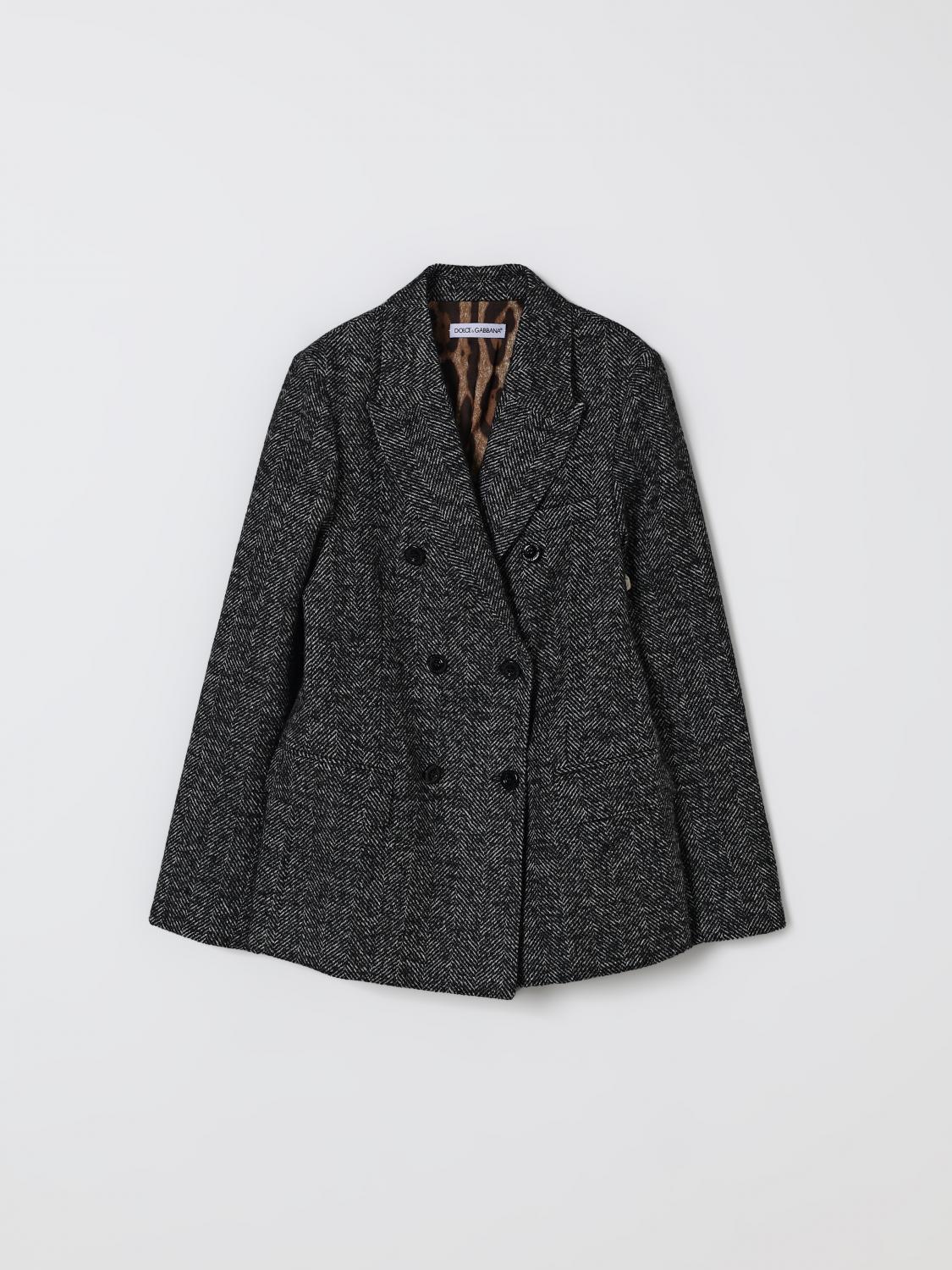 Dolce & Gabbana Jacket Kids Color Multicolor In Gray