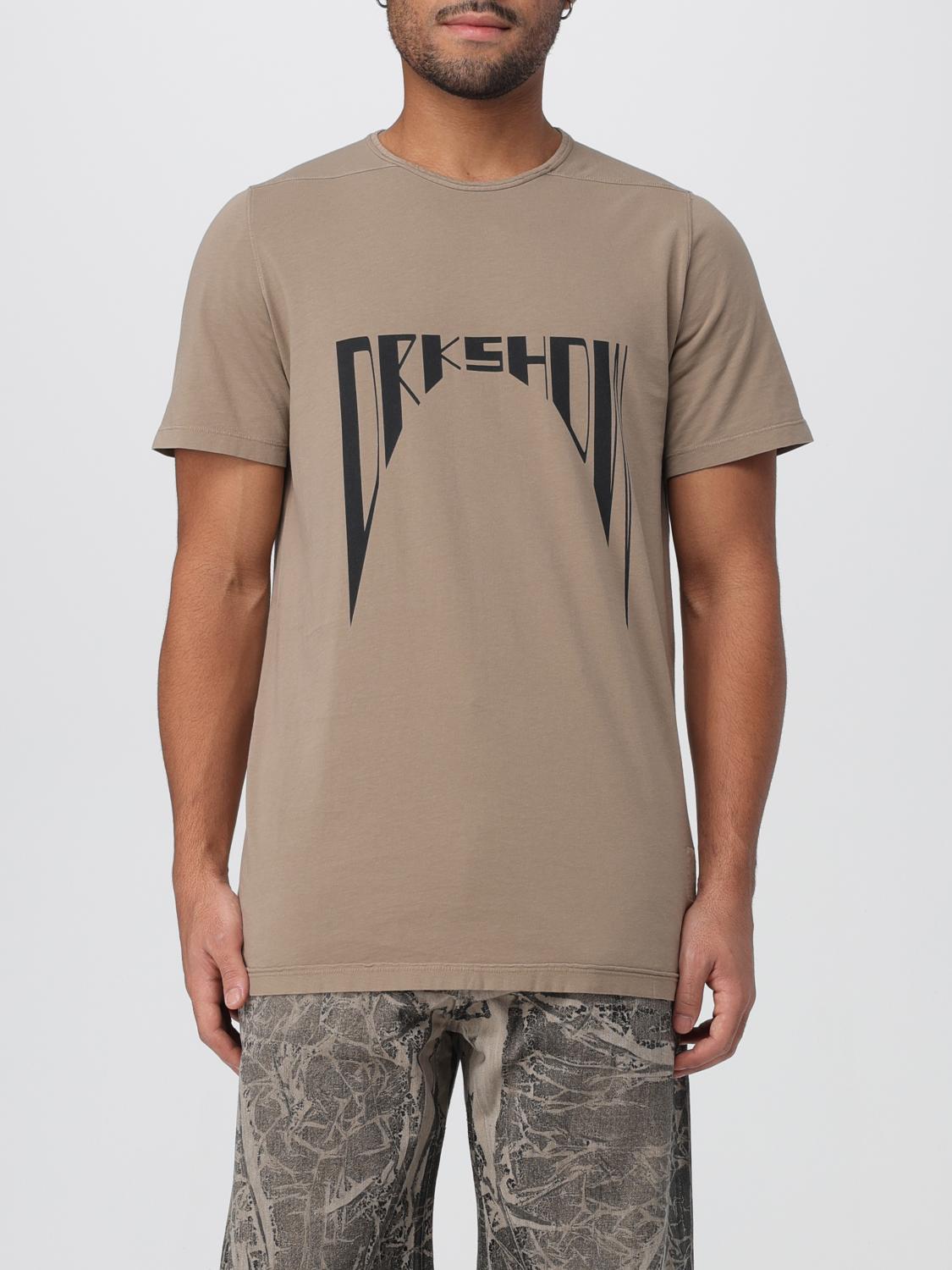 Rick Owens Drkshdw T-shirt  Men Color Pearl In Brown
