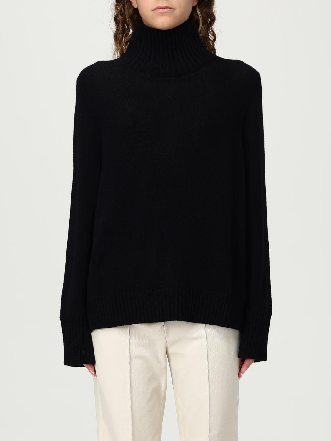 Allude High-neck Sweater In Black
