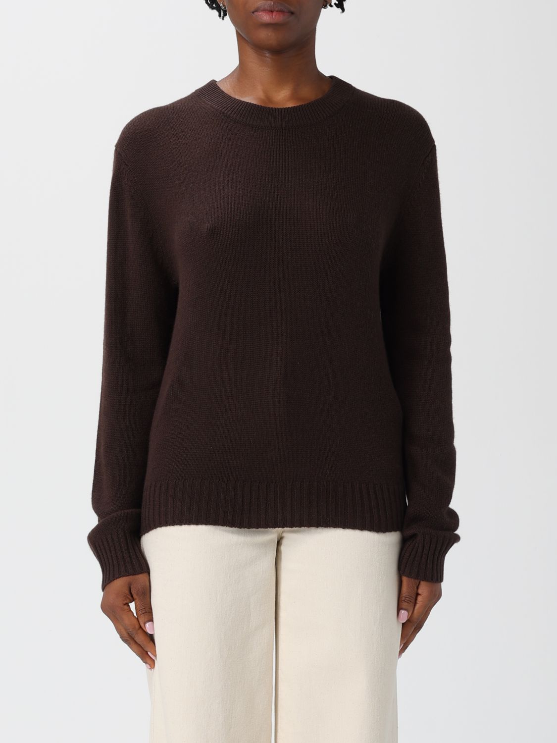 Allude Sweater Woman Color Brown In Brown