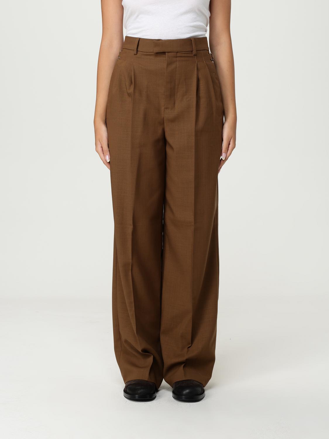 Ami Alexandre Mattiussi Pants Ami Paris Woman Color Brown In Brown