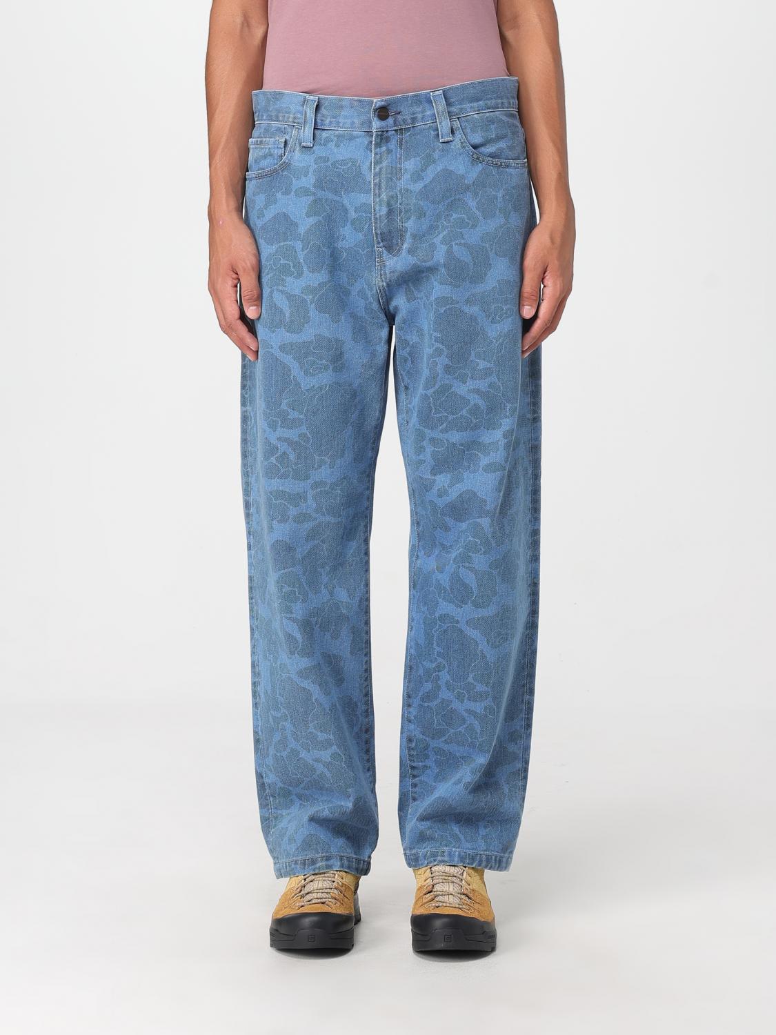 Carhartt Printed Denim Duck Landon Pant In Blue