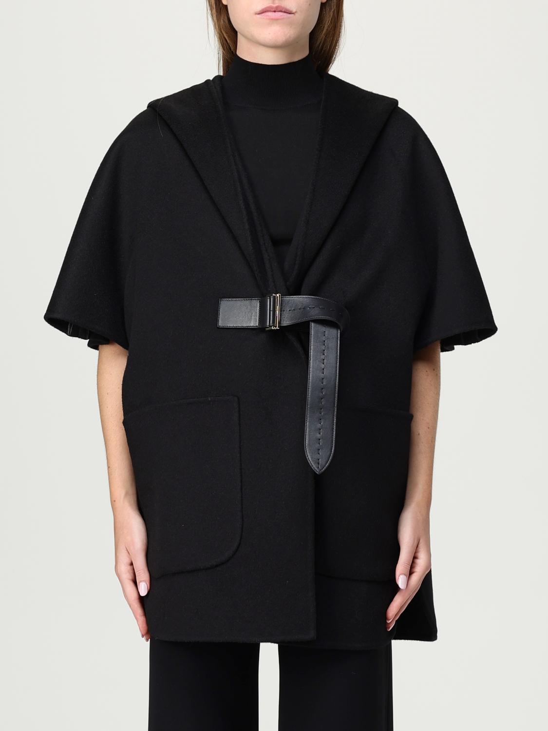 Max Mara Coat  Woman Color Black In Black