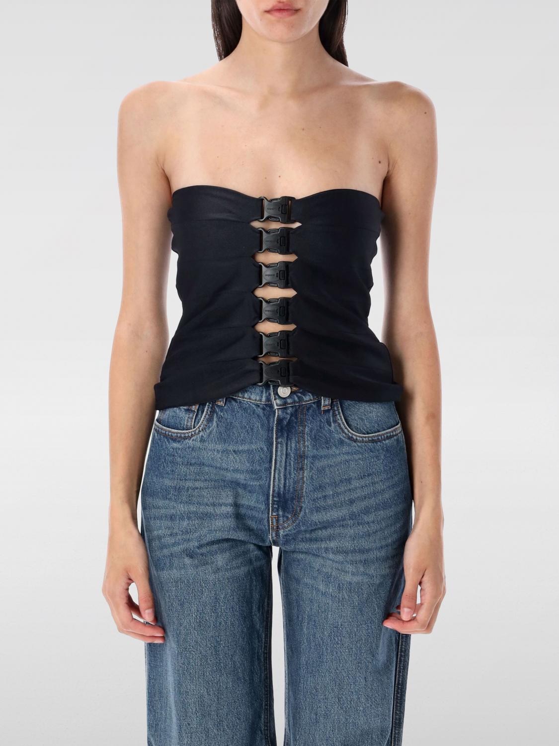 Coperni Multi Buckle Top In Black