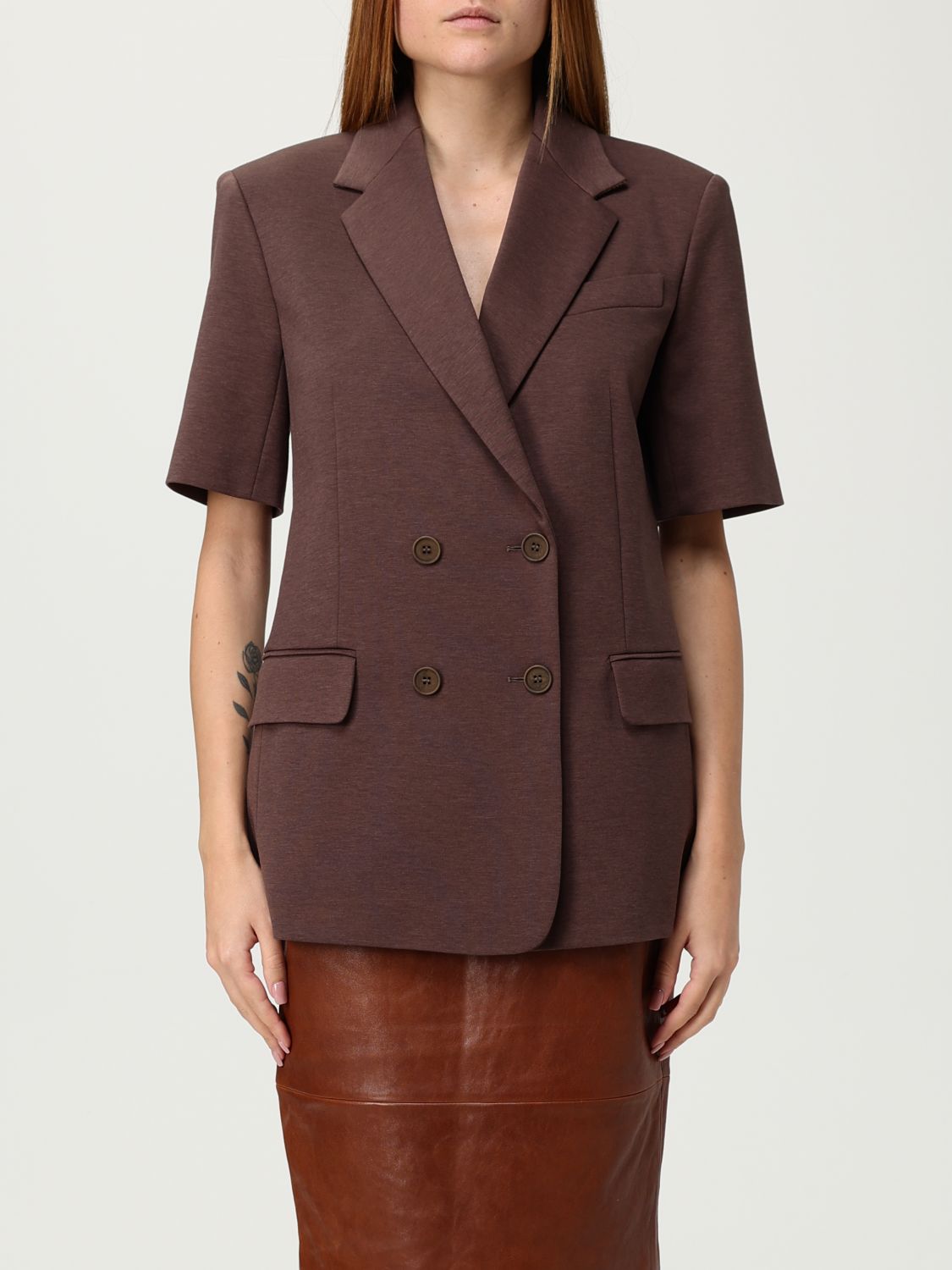 Weekend Max Mara Blazer Woman  In Brown