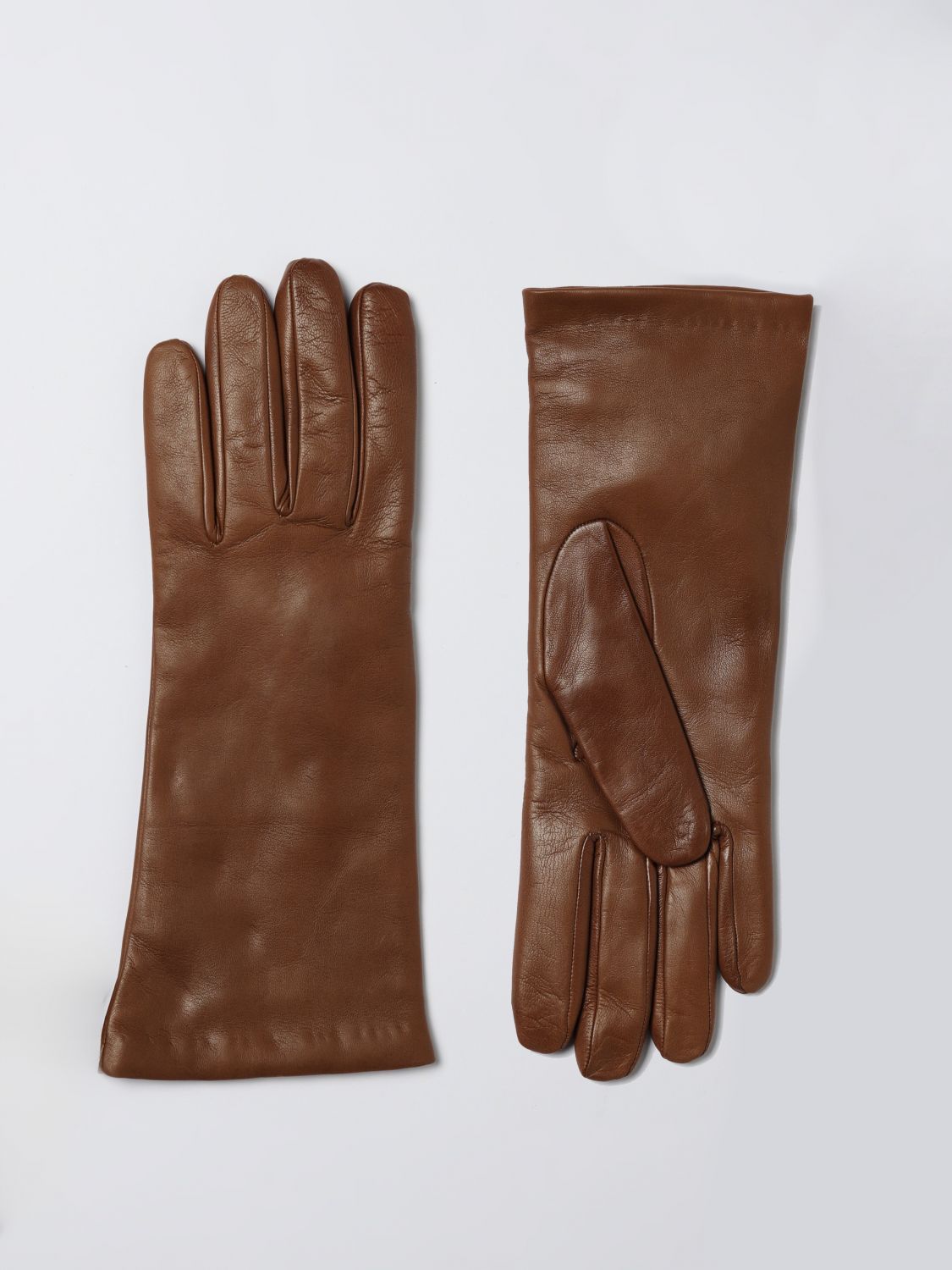 Weekend Max Mara Gloves Woman In Brown