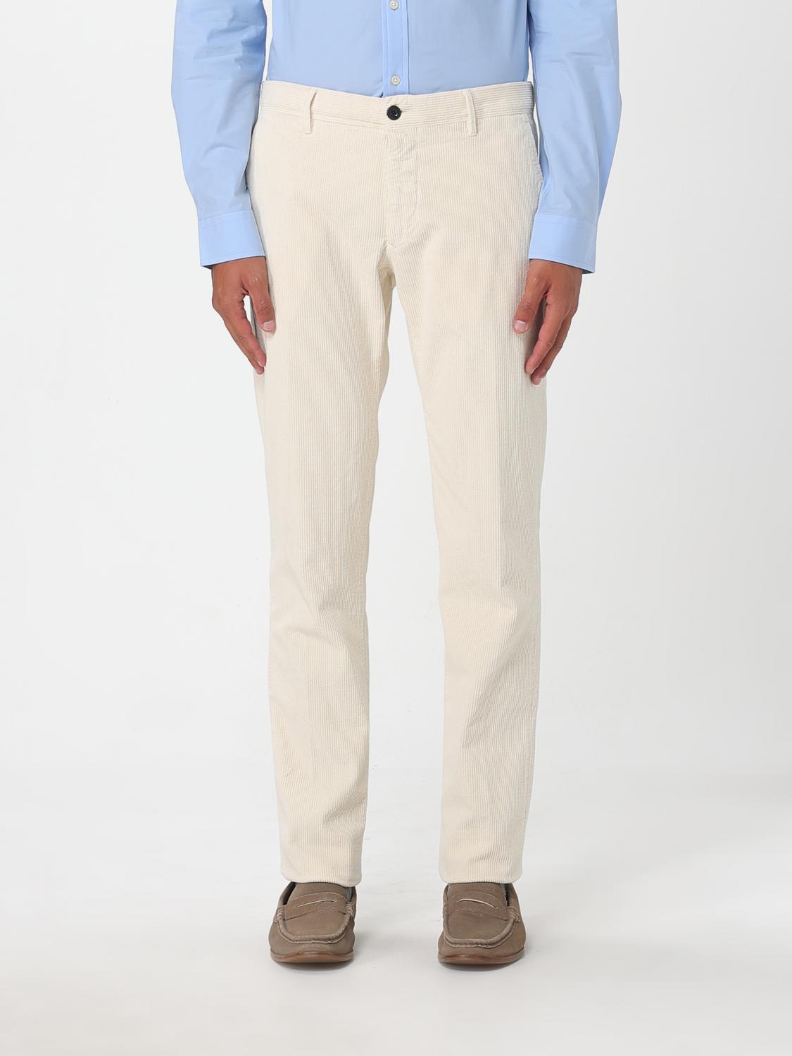 Incotex Pants Men Color Cream In White