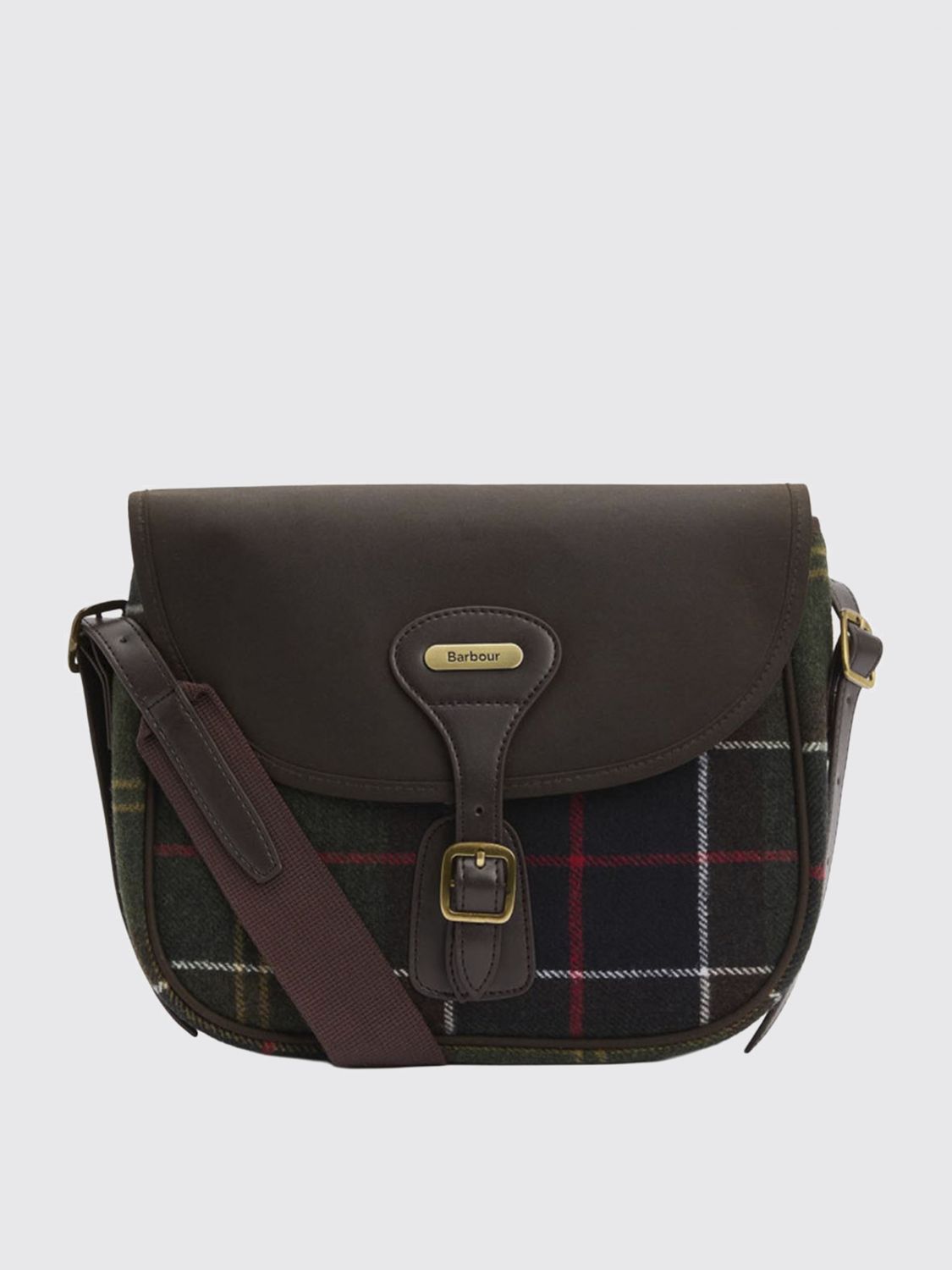 Barbour Borsa A Tracolla Cromarty Classic Tartan In Green