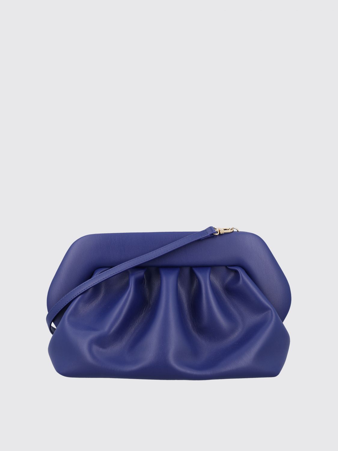 Themoirè Clutch Woman Color Royal Blue In Blue