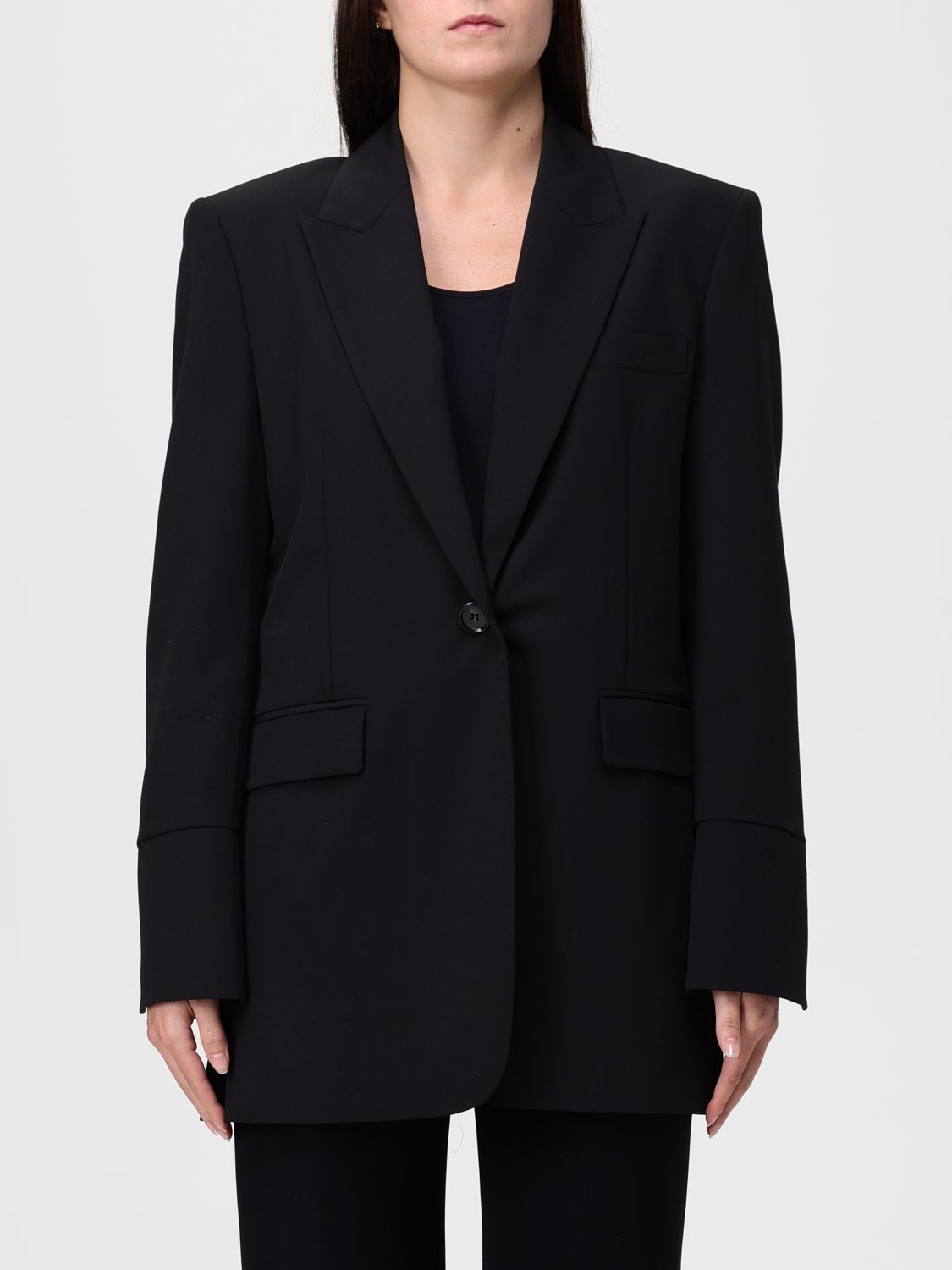 Pinko Blazer Woman Color Black In Black