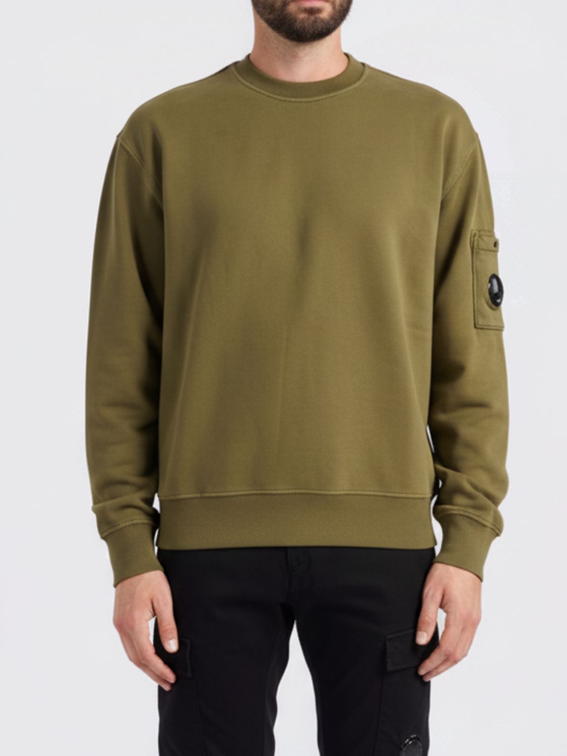 C.p. Company Sweatshirt C. P. Company Men Color Grass Green In Green